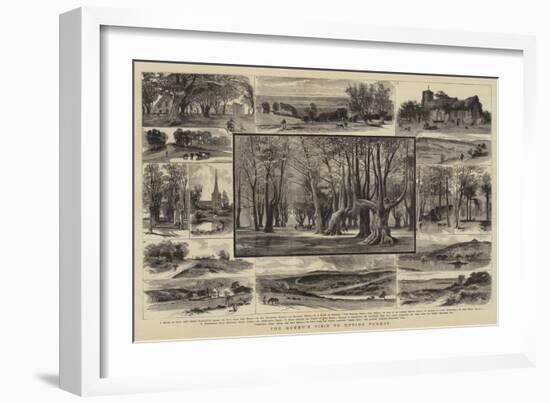 The Queen's Visit to Epping Forest-null-Framed Giclee Print