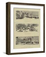 The Queen's Visit to Epping Forest-null-Framed Giclee Print