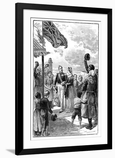 The Queen's Visit to France, 19th Century-null-Framed Giclee Print