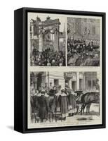 The Queen's Visit to Glasgow and Paisley-Godefroy Durand-Framed Stretched Canvas