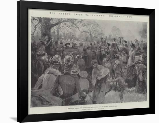 The Queen's Visit to Ireland, Children's Day-Henry Charles Seppings Wright-Framed Giclee Print