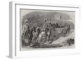 The Queen's Visit to Ireland, Her Majesty Reviewing the Troops on the Curragh of Kildare-Frederick John Skill-Framed Giclee Print