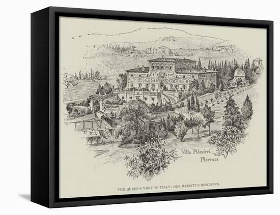 The Queen's Visit to Italy, Her Majesty's Residence-null-Framed Stretched Canvas