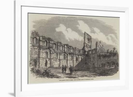 The Queen's Visit to Leeds, the Cloister Court of Kirkstall Abbey-null-Framed Giclee Print
