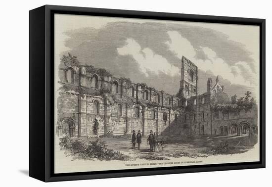 The Queen's Visit to Leeds, the Cloister Court of Kirkstall Abbey-null-Framed Stretched Canvas