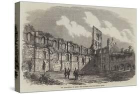 The Queen's Visit to Leeds, the Cloister Court of Kirkstall Abbey-null-Stretched Canvas