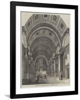 The Queen's Visit to Leeds, the Great Hall-null-Framed Giclee Print