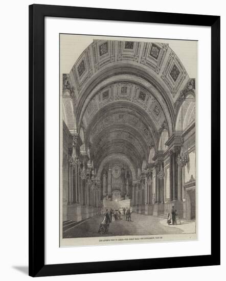 The Queen's Visit to Leeds, the Great Hall-null-Framed Giclee Print