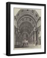The Queen's Visit to Leeds, the Great Hall-null-Framed Giclee Print