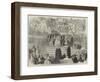 The Queen's Visit to Leeds, the Town Clerk Reading the Address to Her Majesty in the Townhall-null-Framed Giclee Print