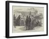 The Queen's Visit to North Wales, Leaving Llandderfel Railway Station-null-Framed Giclee Print