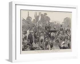 The Queen's Visit to North Wales-null-Framed Giclee Print