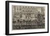 The Queen's Visit to Paris, Procession on the Boulevards Des Italiens-null-Framed Giclee Print