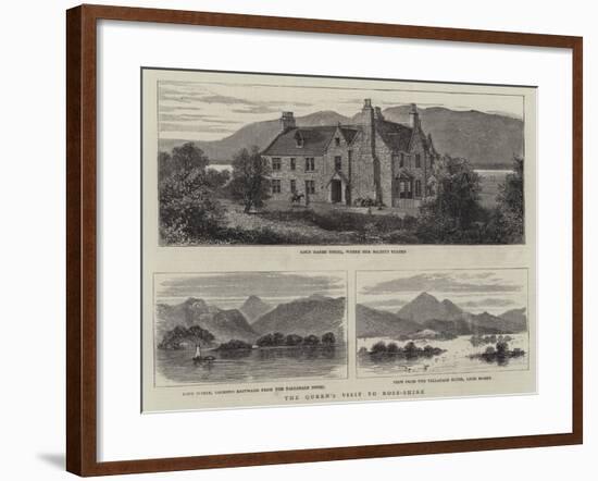 The Queen's Visit to Ross-Shire-null-Framed Giclee Print