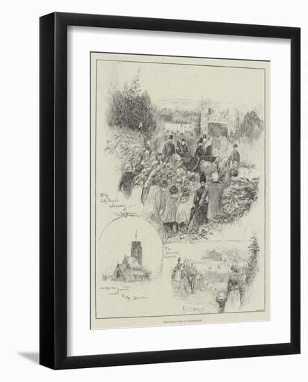 The Queen's Visit to Sandringham-Henry Charles Seppings Wright-Framed Giclee Print