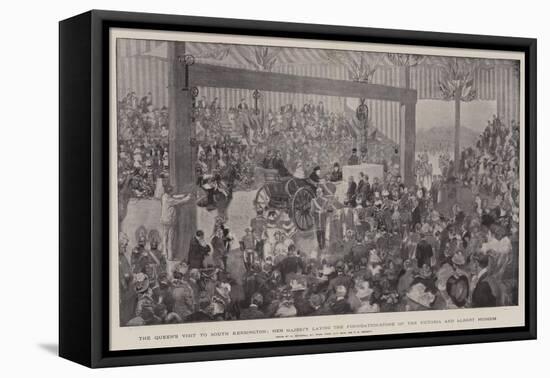 The Queen's Visit to South Kensington-William Hatherell-Framed Stretched Canvas