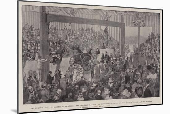 The Queen's Visit to South Kensington-William Hatherell-Mounted Giclee Print