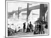 The Queen's Visit to the Britannia Tubular Bridge, Wales, C1888-null-Mounted Giclee Print