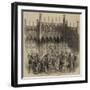 The Queen's Visit to the City of London, the Royal Throne in the Guildhall-null-Framed Giclee Print