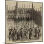 The Queen's Visit to the City of London, the Royal Throne in the Guildhall-null-Mounted Giclee Print