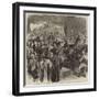 The Queen's Visit to the City, Reception of Her Majesty at the Surrey End of Blackfriars New Bridge-Sir John Gilbert-Framed Giclee Print