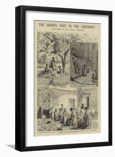 The Queen's Visit to the Continent-Godefroy Durand-Framed Giclee Print