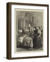 The Queen's Visit to the East End, Her Majesty Visiting the Wards of the London Hospital-Godefroy Durand-Framed Giclee Print