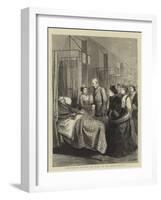 The Queen's Visit to the East End, Her Majesty Visiting the Wards of the London Hospital-Godefroy Durand-Framed Giclee Print