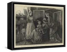 The Queen's Visit to the East End, Recovering, a Sketch at the London Hospital-Arthur Hopkins-Framed Stretched Canvas