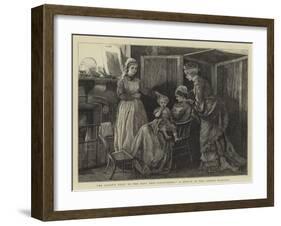 The Queen's Visit to the East End, Recovering, a Sketch at the London Hospital-Arthur Hopkins-Framed Giclee Print