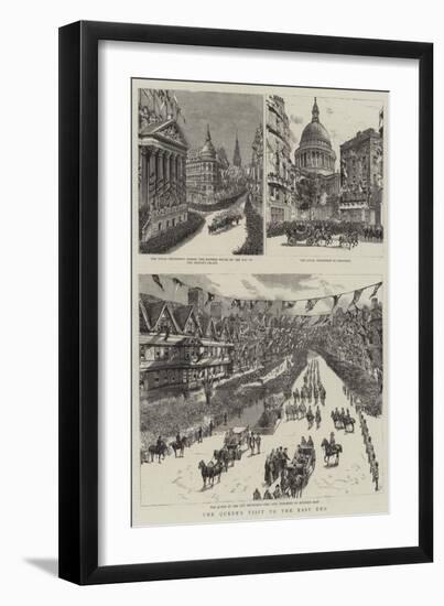 The Queen's Visit to the East End-null-Framed Giclee Print