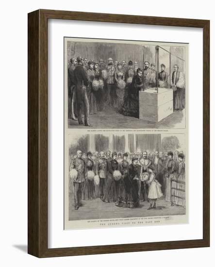 The Queen's Visit to the East End-null-Framed Giclee Print