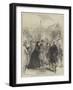 The Queen's Visit to the Prince of Wales, Arrival at Wolferton Station, Near Sandringham-Charles Robinson-Framed Giclee Print