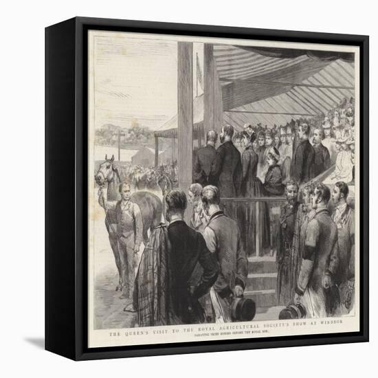 The Queen's Visit to the Royal Agricultural Society's Show at Windsor-Godefroy Durand-Framed Stretched Canvas