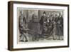 The Queen's Visit to the Royal Naval Exhibition, Her Majesty in the Camperdown Gallery-Sydney Prior Hall-Framed Giclee Print