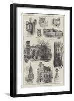 The Queen's Visit to the Savoy, Sketches in the Savoy-Alfred Robert Quinton-Framed Giclee Print