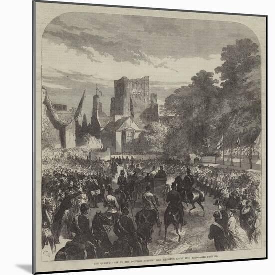 The Queen's Visit to the Scottish Border, Her Majesty's Entry into Kelso-Charles Robinson-Mounted Giclee Print