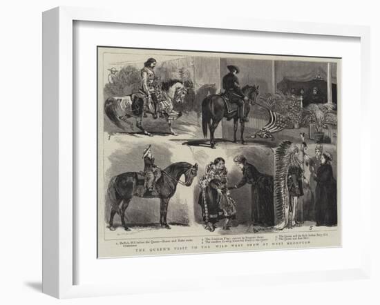 The Queen's Visit to the Wild West Show at West Brompton-Alfred Chantrey Corbould-Framed Giclee Print