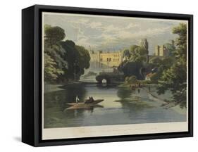 The Queen's Visit to Warwickshire, Warwick Castle-Richard Principal Leitch-Framed Stretched Canvas