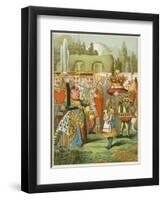 The Queen Said Severely 'Who Is This?' from Alice's Adventures in Wonderland-John Tenniel-Framed Giclee Print