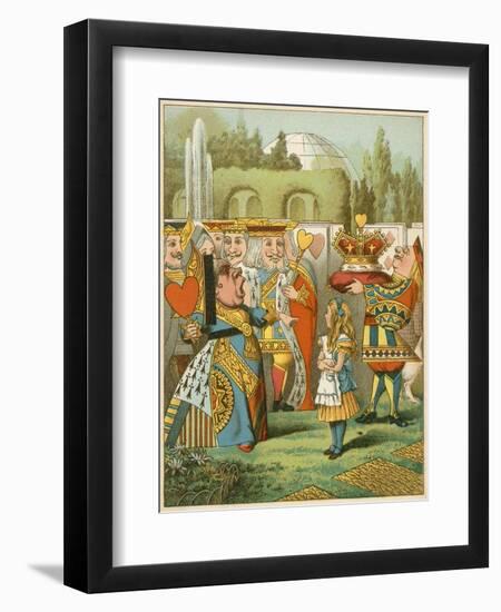 The Queen Said Severely 'Who Is This?' from Alice's Adventures in Wonderland-John Tenniel-Framed Giclee Print