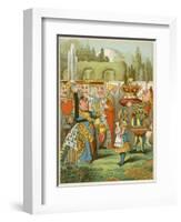 The Queen Said Severely 'Who Is This?' from Alice's Adventures in Wonderland-John Tenniel-Framed Giclee Print