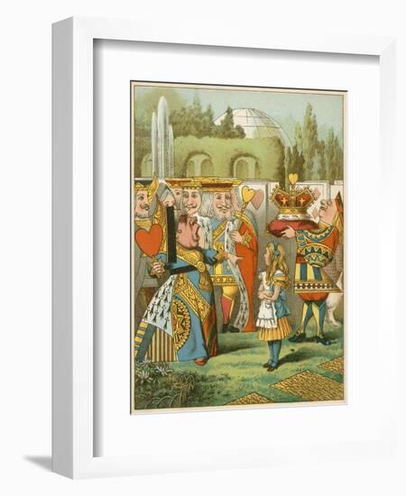 The Queen Said Severely 'Who Is This?' from Alice's Adventures in Wonderland-John Tenniel-Framed Giclee Print