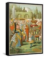 The Queen Said Severely 'Who Is This?' from Alice's Adventures in Wonderland-John Tenniel-Framed Stretched Canvas