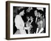 The Queen Talking to Bruce Forsythe and Eartha Kitt. November 1958-null-Framed Photographic Print