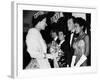 The Queen Talking to Bruce Forsythe and Eartha Kitt. November 1958-null-Framed Photographic Print