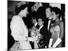 The Queen Talking to Bruce Forsythe and Eartha Kitt. November 1958-null-Mounted Photographic Print