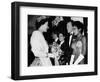 The Queen Talking to Bruce Forsythe and Eartha Kitt. November 1958-null-Framed Photographic Print