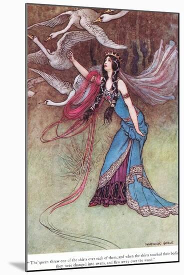 The Queen Threw One of the Shirts-Warwick Goble-Mounted Giclee Print