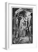 The Queen Visiting a Cornish Iron Mine, C1840S-null-Framed Giclee Print